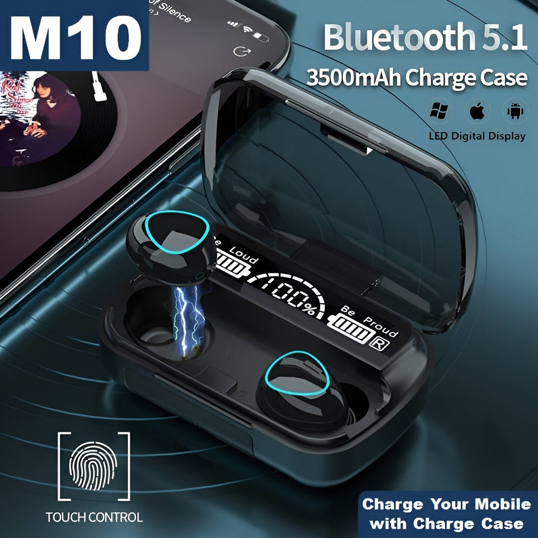 M10 Earbuds Type c